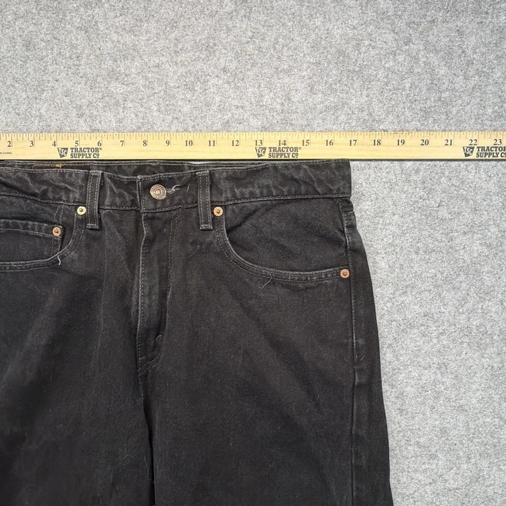 Vintage Levis 565 Made In USA 33x34 Black Grunge Baggy Skate